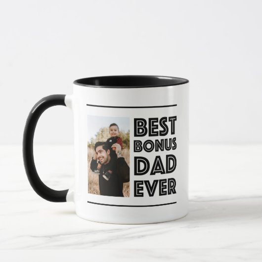 Mug Meilleur Bonus Papa Ever Stepdad Stepfather Cadeau (Gauche)