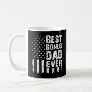 Mug Meilleur Bonus Papa jamais drapeau américain
