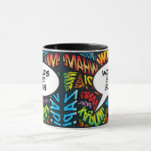 Mug Meilleur Boss du monde amusant Retro Comic Book Po (Centre)