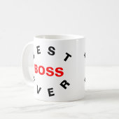 Mug Meilleur Boss jamais (Devant gauche)