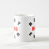 Mug Meilleur Boss jamais (Centre)