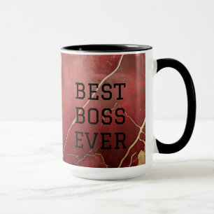 Mug "Meilleur Boss Jamais" Café/Bouge de Thé Personnal