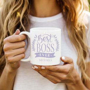 Mug Meilleur Boss jamais personnalisé Wreath