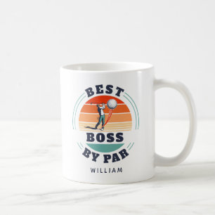 Mug Meilleur Boss Par Par Custom Retro Golf Employeur