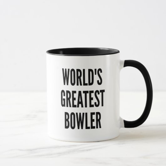 Mug Meilleur Bowler dans le monde (Droite)