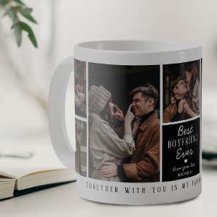 Mug Meilleur 'Boyfriend' Ever 7 Photo Collage