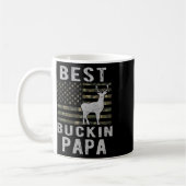 Mug Meilleur Bucking Papa Camouflage Drapeau Américain (Gauche)