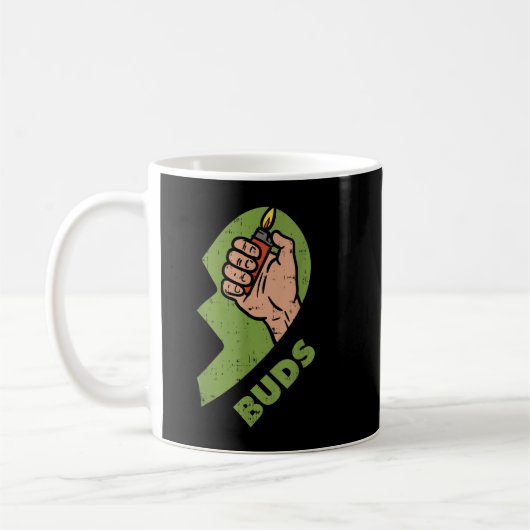 Mug Meilleur Buds Matching Couple Plus Léger Stoner Fr (Gauche)
