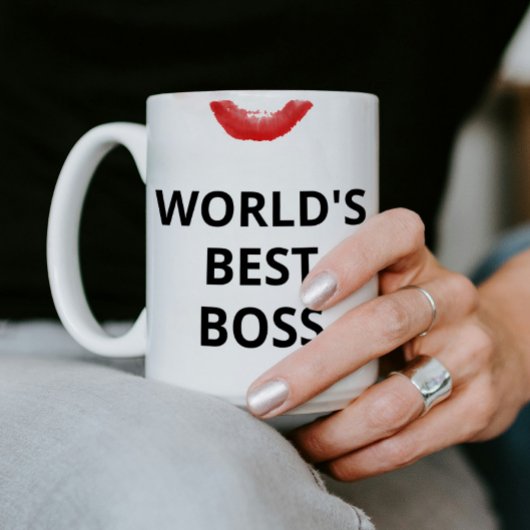 Mug Meilleur cadeau Boss Lipstick du monde pour elle