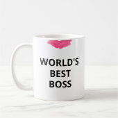 Mug Meilleur cadeau Boss Lipstick du monde pour elle (Gauche)