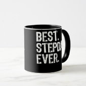 Mug Meilleur cadeau de Fête des pères Stepdad Ever pou (Devant droit)