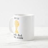 Mug Meilleur cadeau de grand-mère de balle, sur mesure (Devant gauche)