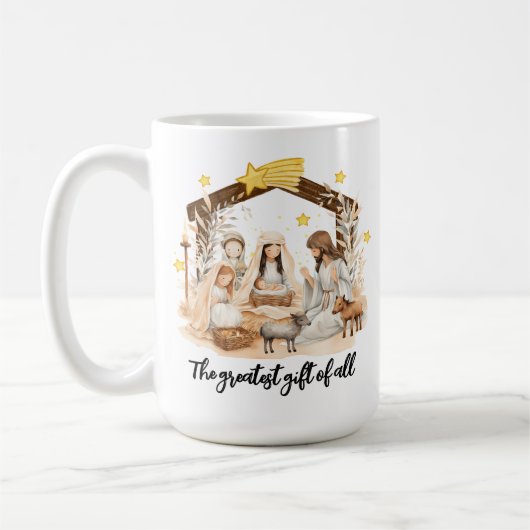 Mug Meilleur Cadeau de la Nativité de Noël de Jésus (Gauche)