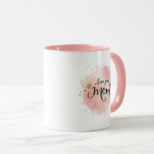 Mug Meilleur cadeau de maman "Love You, Mom" - Aquarel (Devant droit)