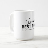 Mug Meilleur cadeau de patron drôle du monde (Devant gauche)
