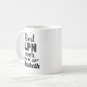 Mug Meilleur cadeau d'infirmière pour LPN (Devant gauche)