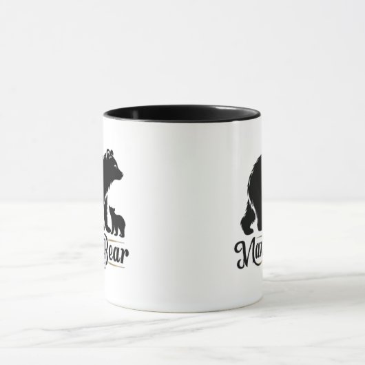 Mug Meilleur cadeau d'ours maman pour les mères (Centre)
