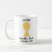 Mug Meilleur cadeau maman Pickleball dans le monde drô (Gauche)