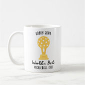 Mug Meilleur cadeau papa de Pickleball dans le monde d (Gauche)