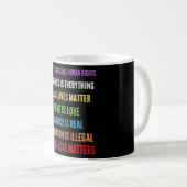 Mug Meilleur cadeau pour les droits de l'homme (Devant droit)