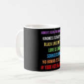 Mug Meilleur cadeau pour les droits de l'homme (Devant gauche)