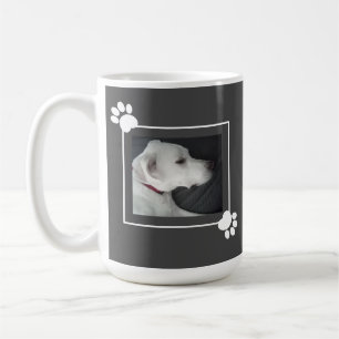 Mug Meilleur cadre photo de chien papa mignon avec pat