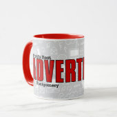 Mug Meilleur cadre publicitaire du monde drôle avec no (Devant gauche)