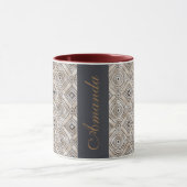 Mug Meilleur café à deux tons Classy personnalisé, tas (Centre)