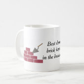 Mug Meilleur calque de briques (Devant gauche)