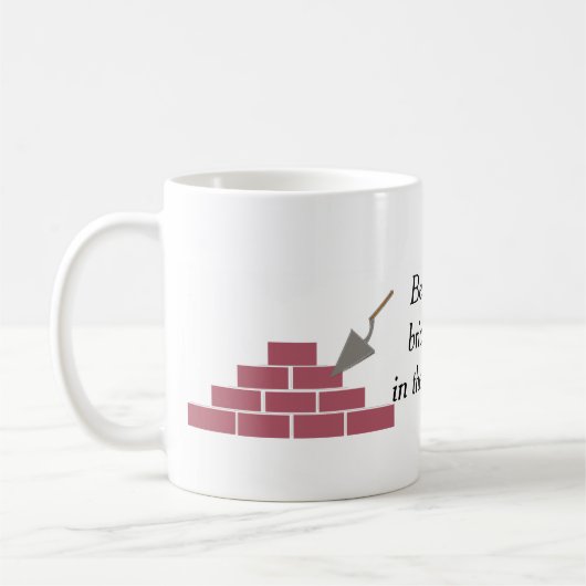 Mug Meilleur calque de briques (Gauche)