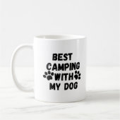 Mug Meilleur camping avec mon chien (Gauche)