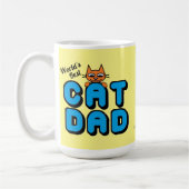 Mug Meilleur CAT DAD au monde avec un chat mignon (Gauche)