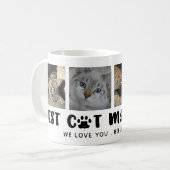 Mug MEILLEUR CAT MOM JAMAIS Empreinte de patte Photo C (Devant gauche)