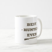 Mug Meilleur chasseur jamais pères cadeau (Devant droit)