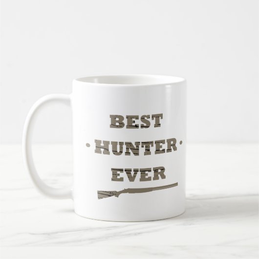Mug Meilleur chasseur jamais pères cadeau (Gauche)