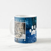 Mug Meilleur Chat au monde Maman Empreintes de pattes  (Devant gauche)