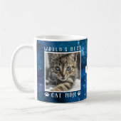 Mug Meilleur Chat au monde Maman Empreintes de pattes (Gauche)