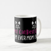 Mug Meilleur Chat De Tous Les Temps Cadeau De Typograp (Devant droit)