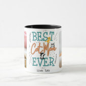 Mug Meilleur Chat Maman Ever 2 Photo Fête des mères (Centre)