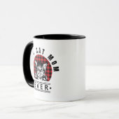 Mug Meilleur Chat Maman Jamais Buffalo Plaid (Devant gauche)