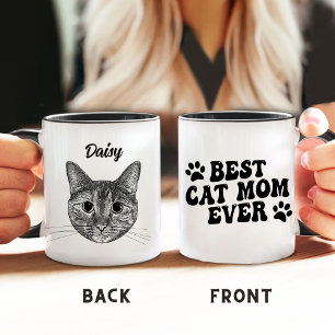 Mug Meilleur Chat Maman Jamais Tabby Chat Personnalisé
