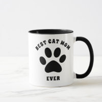 Meilleur Chat Maman Jour Texte Personnalisé