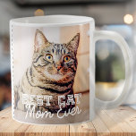 Mug Meilleur Chat Maman toujours moderne personnalisée<br><div class="desc">Ce design simple et classique est composé de typographie serif et d'ajouter une photo personnalisée</div>