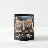 Mug Meilleur Chat Maman Un Modèle photo Avec Texte Fan (Centre)