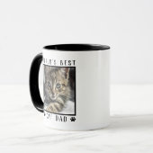 Mug Meilleur Chat Papa Empreintes de pattes du monde C (Devant gauche)