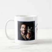 Mug Meilleur Chat Papa Est au monde. Date 2 Photo (Gauche)