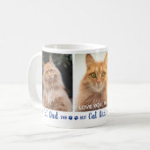Mug Meilleur Chat Papa Jamais Moderne 3 Photo (Devant gauche)
