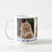 Mug Meilleur Chat Papa Jamais Moderne 3 Photo (Gauche)