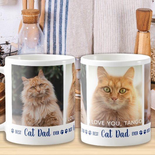 Mug Meilleur Chat Papa Jamais Moderne 3 Photo