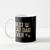 Mug Meilleur Chat Papa Jamais Pour Fête des pères Anni (Gauche)